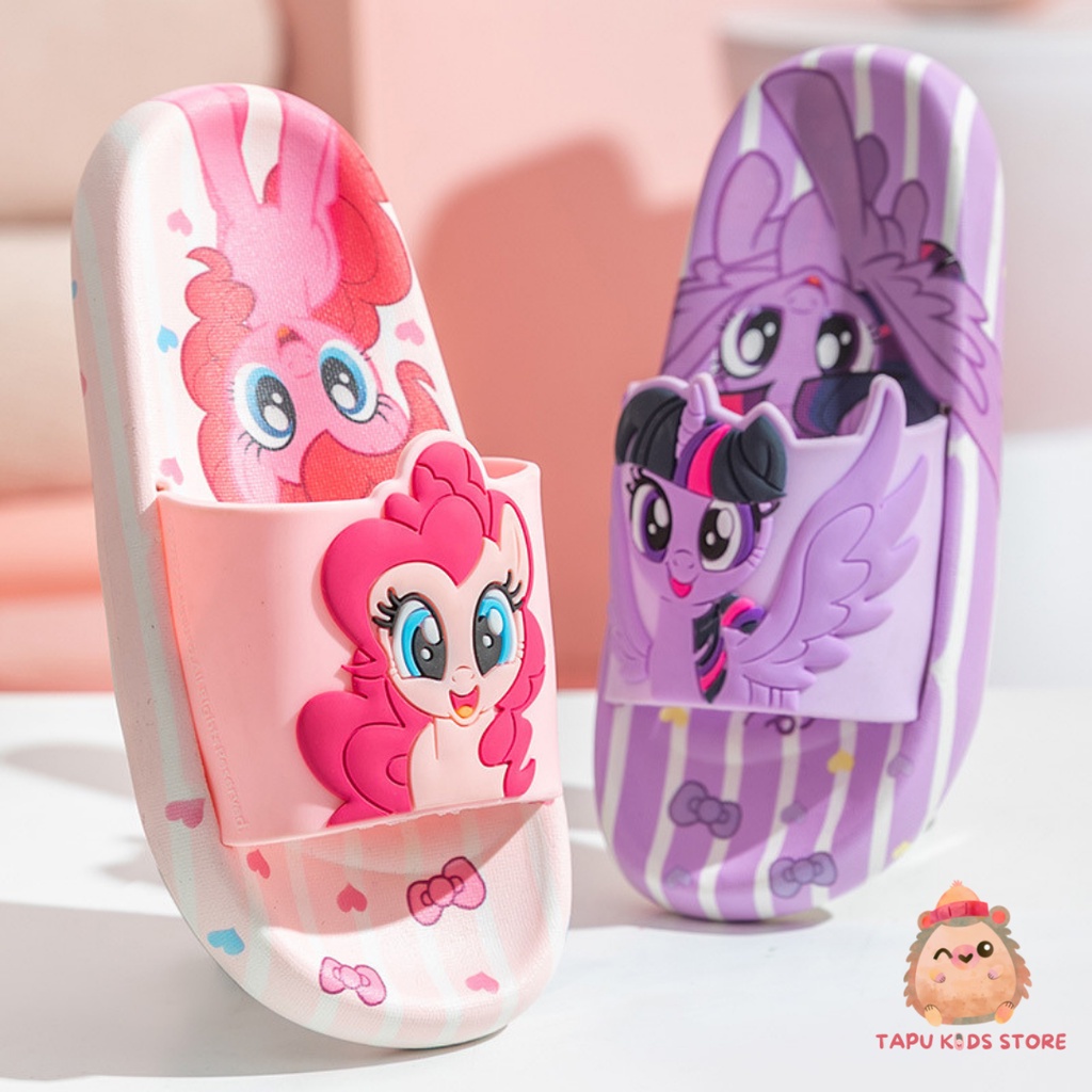 รองเท้าแตะโพนี่สําหรับเด็กผู้หญิง รองเท้าแตะ Pony พร้อมสายพลาสติก EVA กันลื่น Tapu Kids Store