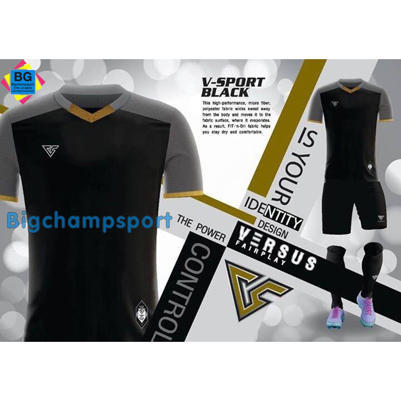 เสื้อ Versus V - Pro สีดำ