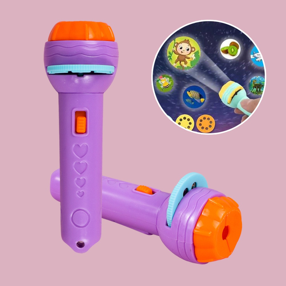 G5U Toddi ไฟฉายโปรเจคเตอร์ของเล่นเด็ก - F0235 - สีม่วง Or-i