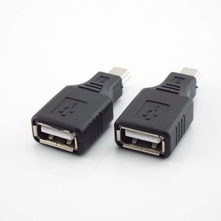 อะแดปเตอร์แจ็คแยก OTG USB 2.0 A เป็น Mini B 5-Pin ตัวเมีย Type-A B ขนาดเล็ก สําหรับสมาร์ทโฟน