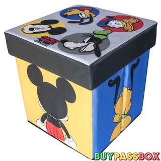 aera room เก้าอี้กล่องเก็บของ 2in1 สตูล Mickey Mouse FS01-A002