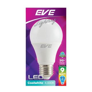 Therichbuyer หลอดไฟ LED 9 วัตต์ Cool White EVE LIGHTING รุ่น A60 E27