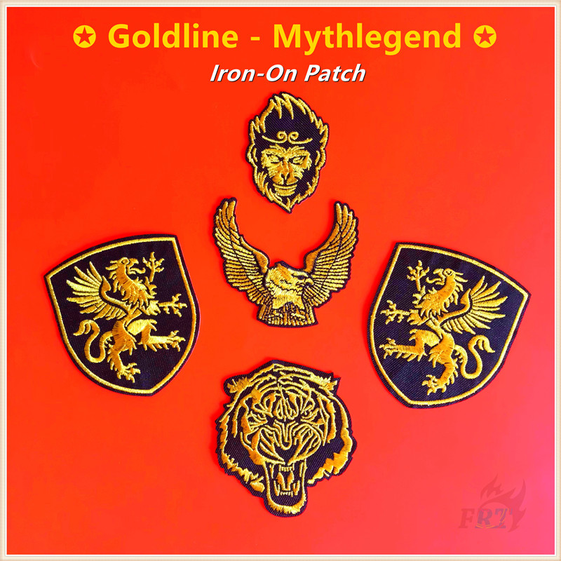 ♚ Goldline Series 05 - แผ่นแพทช์โลโก้ Mythlegend ♚ แผ่นแพทช์ รูปนกอินทรีย์ The Monkey King Griffin DIY สําหรับตกแต่งเสื้อผ้า 1 ชิ้น