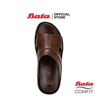 Bata บาจา รองเท้าแตะลำลองแบบสวม ใส่ง่าย น้ำหนักเบา ไม่ลื่น สำหรับผู้ชาย รุ่น SANDO สีน้ำตาล 8714442