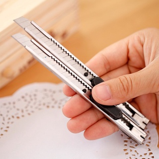 คัตเตอร์ มีดคัตเตอร์ (Cutter knife) - Stainless Steel พร้อมแพ็กเกจ