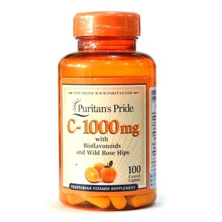 Puritans Pride Vitamin C-1000 mg with Bioflavonoids &amp; Rose Hips / 100 Caplets