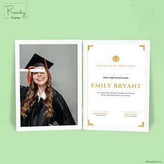 ReadyFrame I กรอบรูป A4 กรอบเกียรติบัตร กรอบใส่ทะเบียนสมรส I Modern Picture Frame Size A4