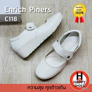 🚚ส่งเร็ว🚛ส่งด่วน👟สินค้าใหม่✨รองเท้าพยาบาลขาว Enrich Piners รุ่น C118 Soft touch Support สวม ทน สวมใสสบายเท้า