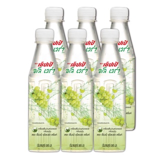 เซ็ปเป้ อโลเวร่า ดริ้งค์ น้ำว่านหางจระเข้ กลิ่นองุ่นขาว 360 มล. แพ็ค 6 ขวด Sappe Aloe Vera With Red Grape 365 ml x 6