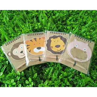 สมุดบันทึก มีเส้น  สมุดขนาดพกพา PATCH-WOOD (KIDDY ZOO) [PW422]