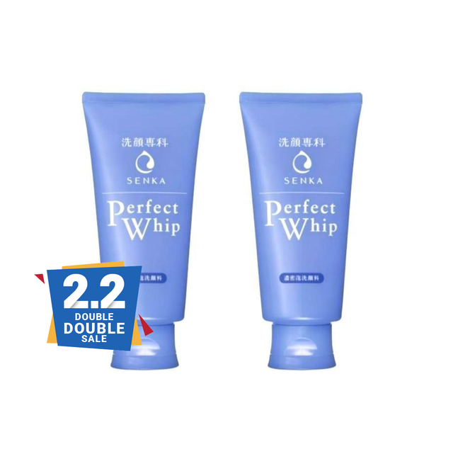 SENKA (2หลอด) foam SHISEIDO Perfect 120g. ล้างหน้าเนื้อวิปครีม Whip