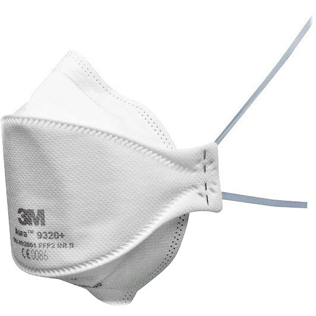 3เอ็ม หน้ากากป้องกันฝุ่นแบบพับได้ รุ่น 9320 A+ FFP2 (20 ชิ้น) 3M Aura 9320A+ Ffp2 w1Zm