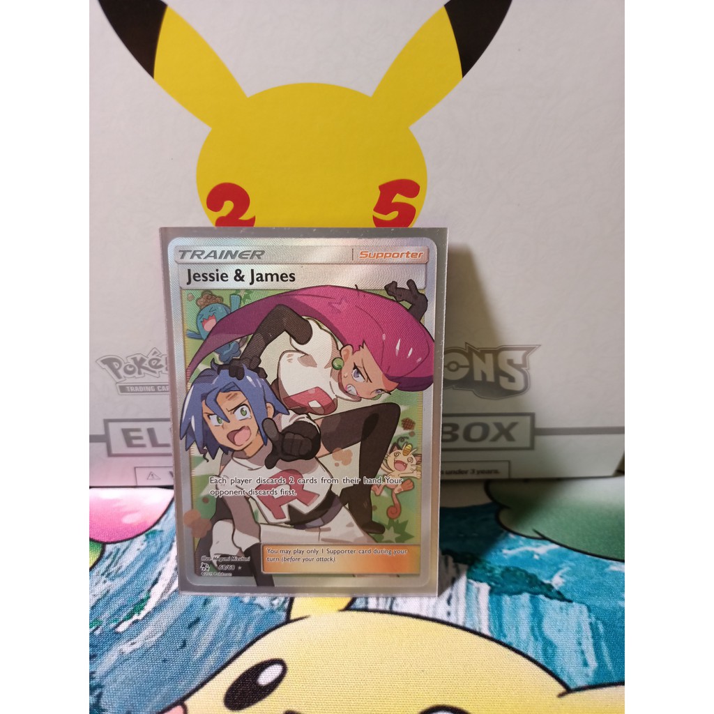 Pokemon Card ''Jessie &amp; James 068/068" ENG Hidden Fates