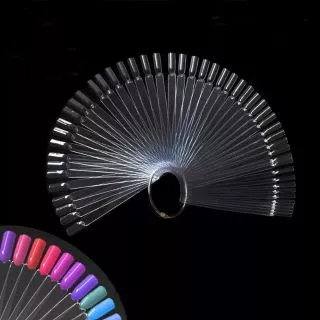 แผงทาสีตัวอย่างสีเล็บ แผงโชว์ใบพัด 50นิ้ว สีใส สีขุ่น สีดำ