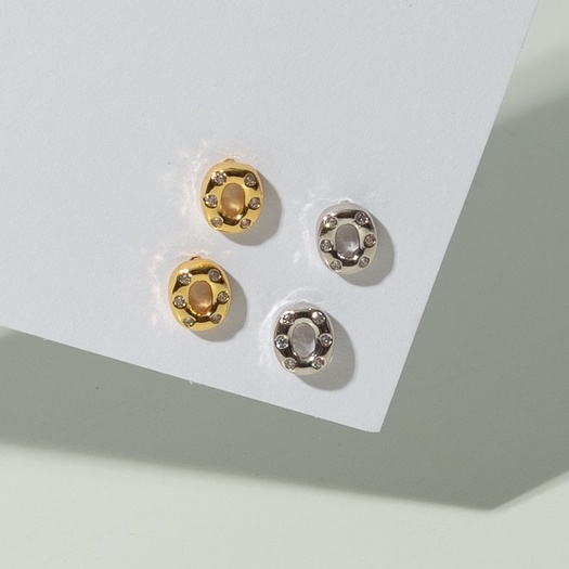Lapaire | Donut Gem earring collection ต่างหู