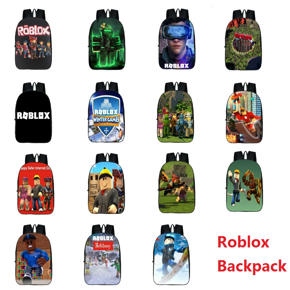 Roblox Backpack Waterproof Kids Boys School Bag Student Laptop Travelbag Rucksack - details about roblox backpack kids school bag students bookbag handbag travelbag with usb port