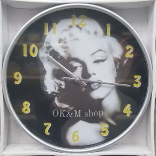 OK&amp;M shop นาฬิกาแขวนตกแต่งบ้าน กลม คละลาย (1อัน)
