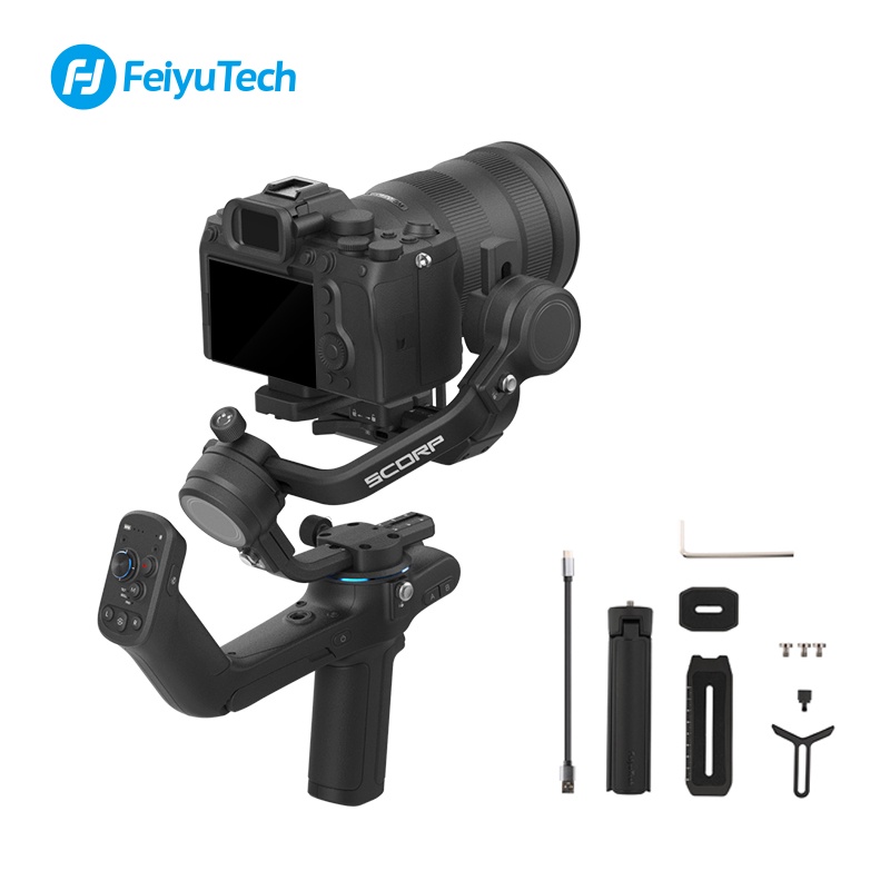 Feiyutech 2022 ใหม่ Feiyu SCORP-C ด้ามจับไม้กันสั่น 3 แกน สําหรับกล้อง ...