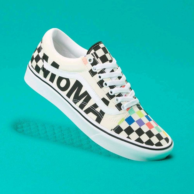 Putih แท้ VANS MOMA รองเท้าสีดําเต็มรูปแบบสีขาวสีขาวสีขาว OLDSKOOL ERA PREMIUM ICC IFC DT