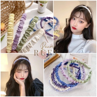 Satin Headband ที่คาดผมผ้าซาติน ที่คาดผมสไตล์เกาหลี