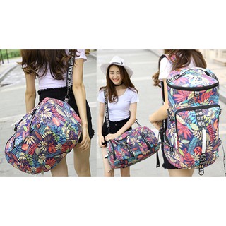 ถูกที่สุด!!! Backpack กระเป๋าเป้ กระเป๋าเดินทาง รุ่น BA-163(สีชมพู)M