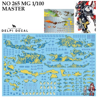 ดีคอลน้ำ [DELPI] 256 MG MASTER GUNDAM 1/100 WATER DECAL [GOLD+WHITE]