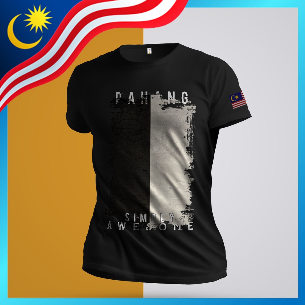 เสื้อยืด NEGERI PAHANG ผ้าฝ้ายพรีเมี่ยม BAJU NEGERI PAHANG
