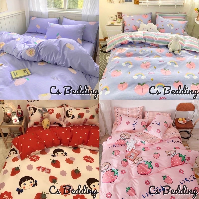ชุดผ้าปูที่นอนเกรดเอครบเซ็ต 6ชิ้น+ผ้านวม ชุดเครื่องนอน ชุดผ้านวม