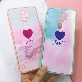 พร้อมส่ง!! เคสTPU ขอบสีหลังขุ่น กันเลนส์กล้อง เคสกันกล้อง หัวใจ เคสแฟชั่น เคสมือถือ Vivo Y12/Y17/Y20