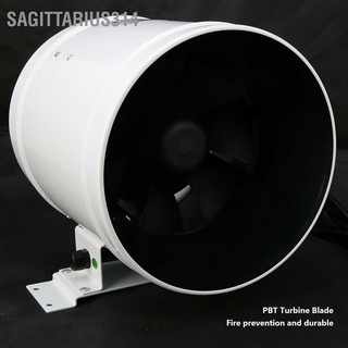 Sagittarius314 8" 710CFM Inline Duct Fan Attic Gable AC 220V with 0-100% Adjustable Speed Controller