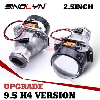 Sinolyn เลนส์โปรเจคเตอร์ซีนอน 2.5 นิ้ว 9.5 Version H4 Bi H4 D2S D2H HID LED อุปกรณ์เสริม สําหรับรถยนต์ รถจักรยานยนต์