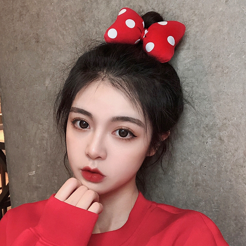 โบว์กิ๊บติดผมลายมิกกี้เมาส์สไตล์เกาหลี