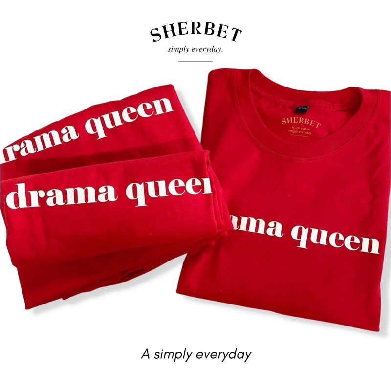 sherbettee|เสื้อยืดลาย drama queen