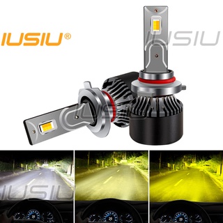 Iusiu พัดลมไฟหน้า ไฟตัดหมอก LED H4 H1 H3 H7 H8 H9 H11 10000LM 9005 HB3 9006 HB4 9012 3570 กันน้ํา กระจายความร้อน DRL สีขาว สําหรับรถยนต์ รถจักรยานยนต์