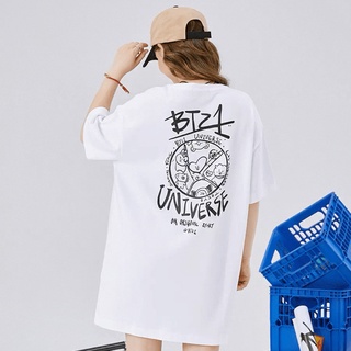 เสื้อยืดลําลอง แขนสั้น พิมพ์ลายการ์ตูน Kpop BTS UTOPIA Q Version แฟชั่นฤดูร้อน สําหรับผู้ชาย และผู้หญิงS-5XL