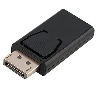 ใหม่ล่าสุด! ของแท้! มีรับประกัน!Display Port DP Male to HDMI Female Converter for HDTV Black