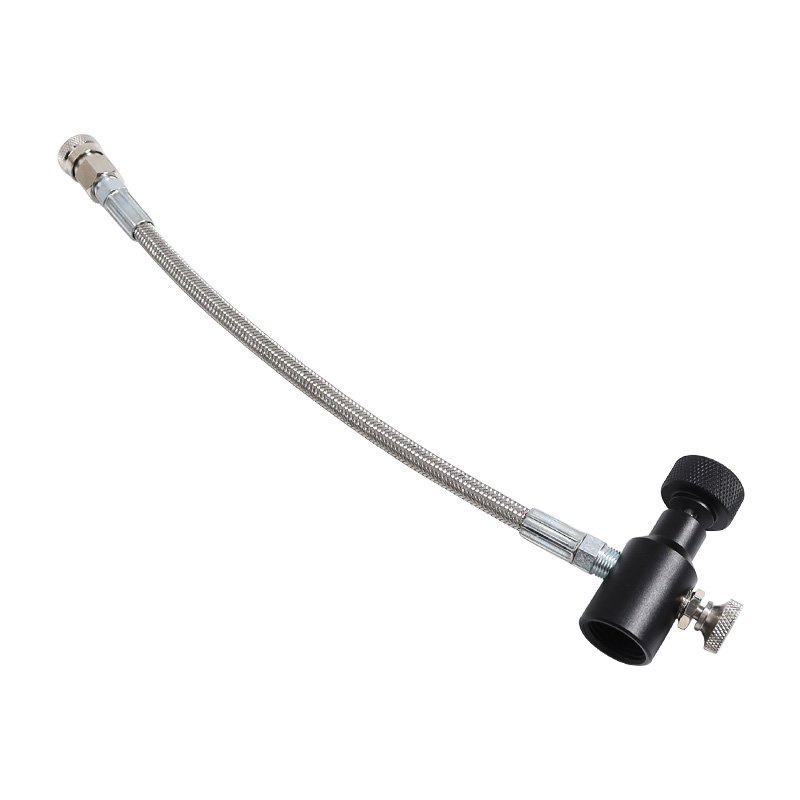 New 10inch Paintball Braided Steel Hose with G1/214 Co2 ASA Adapter
