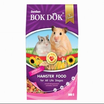อาหารเม็ดเเฮมเตอร์( BOKDOK ) สูตรธัญพืช  บำรุงกระดูกและฟัน เหมาะกับหนูทุกช่วงวัย ขนาด 500 กรัม