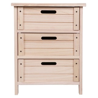 Storage cabinet DRAWER FURDINI HANA HF05-002 NATURAL Multipurpose furniture Home &amp; Furniture ตู้เก็บของ ตู้ 3 ลิ้นชัก FU