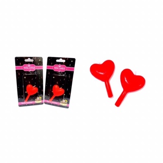เทียนหัวใจ Heart candle คละสี (บรรจุ 10 ชิ้น)
