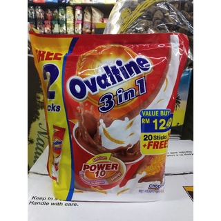 Ovaltine 3in 1 โอวันติน 3in 1 ขนาด 660g. บรรจุ 22 ซอง