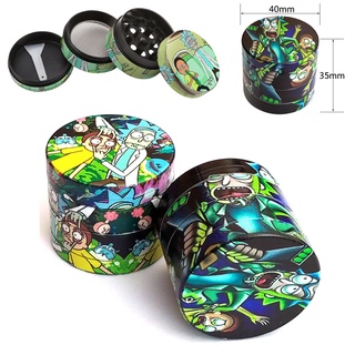 (พร้อมส่ง) Grinder 40mm เครื่องบดสมุนไพร ที่บดสมุนไพร 4 ชั้น 40มม ที่บดยา เนื้อดี ใบบดแหลมคมยาว อุปกรณ์สายเขียว บดกัญ