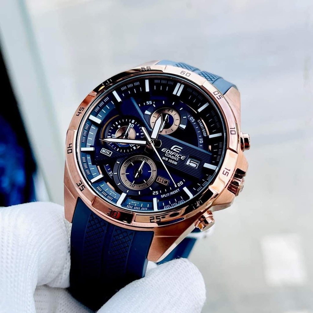 นาฬิกา Casio Edifice EFR-556PC-2A Chronograph สแตนเลสสตีล แบบอะนาล็อก