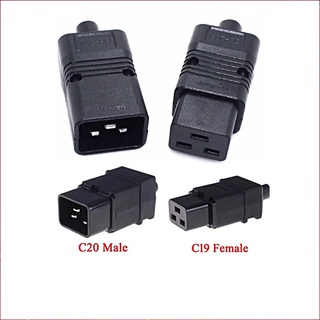PDU/UPSซ็อกเก็ตมาตรฐานIEC320 C19 C20 16A 250 โวลต์ACสายไฟฟ้าสายไฟเชื่อมต่อปลั๊กที่ถอดออกได้