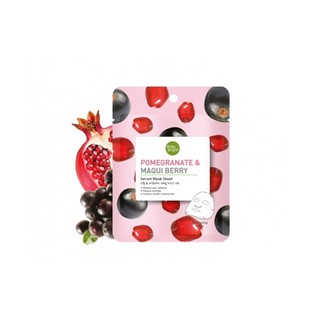 POMEGRANATE &amp; MAQUI BERRY SERUM MASK SHEET แบบซอง