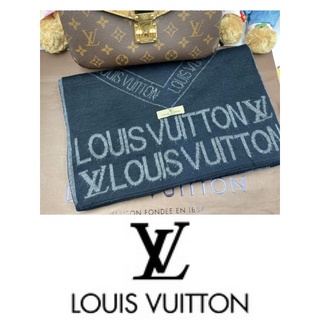 LOUIS VUITTON louis vuitton vintageผ้าพันคอแท้มือสอง