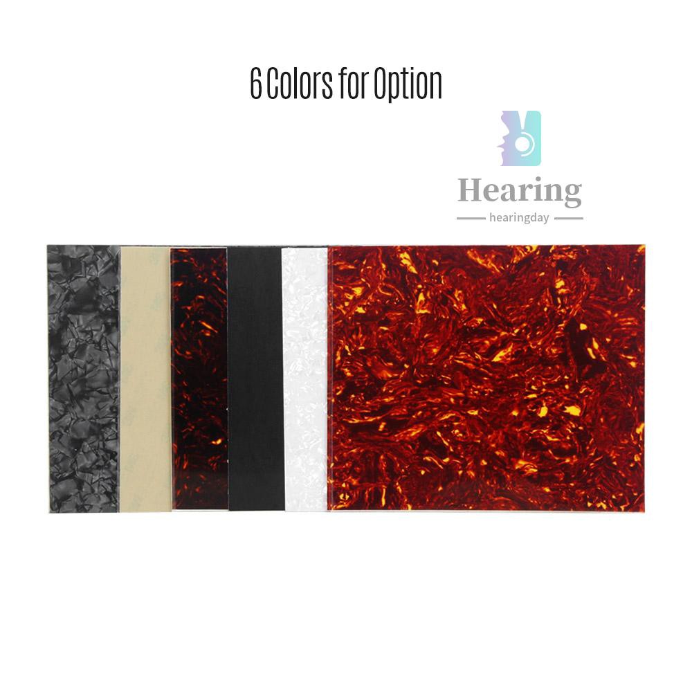 Blank Pickguard Sheet Material Scratch Plate for Acoustic Guitars DIY Custom Celluloid Dark Brown Tortoise Shell 1PCS  -Musical