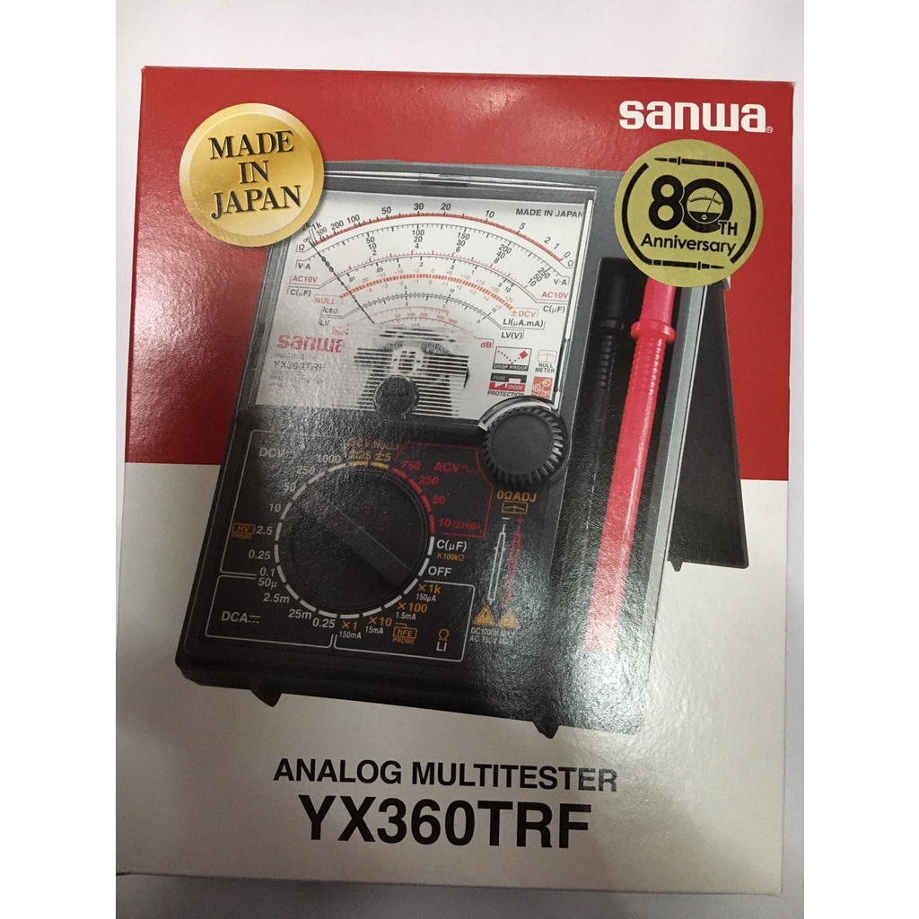 SANWA มิเตอร์เข็ม เครื่องวัดไฟ Analog Multimeter มัลติมิเตอร์  SANWA รุ่น YX360TRF ของแท้ 100% Made in Japan