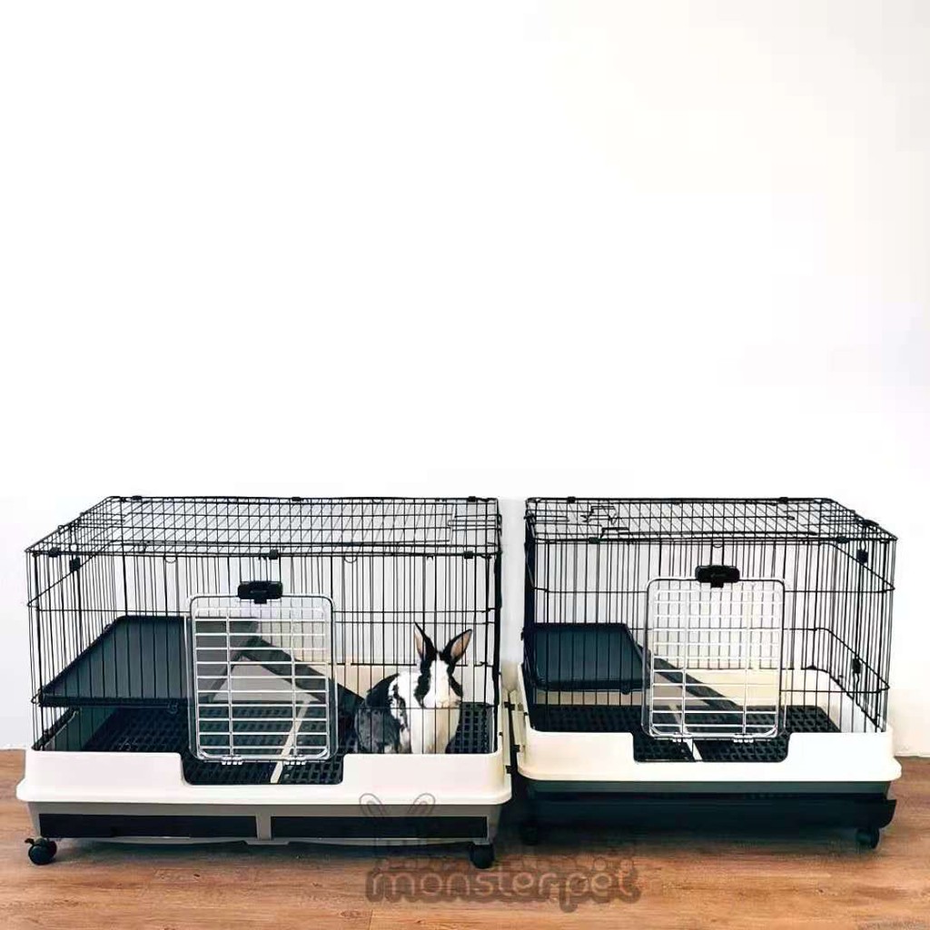 RIYOKA 80 กรงกระต่ายพรีเมี่ยมคุณภาพกรงกระต่ายผลิตภัณฑ์กรงลิ้นชักกระต่าย Sangkar arnab 笼 双层dayang r81