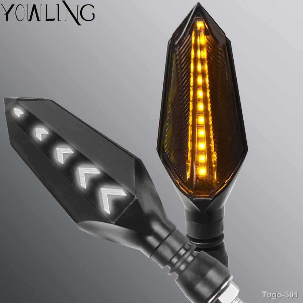 ☃㍿Universal Motorcycle LED Turn Signal Flowing Water Blinker Flashing